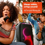 JBL PartyBox Rechargeable Wireless Microphones — Pair — Black