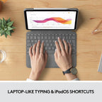 Logitech Combo Touch Keyboard Case for iPad Pro 12.9-inch 5th / 6th Gen — Graphite