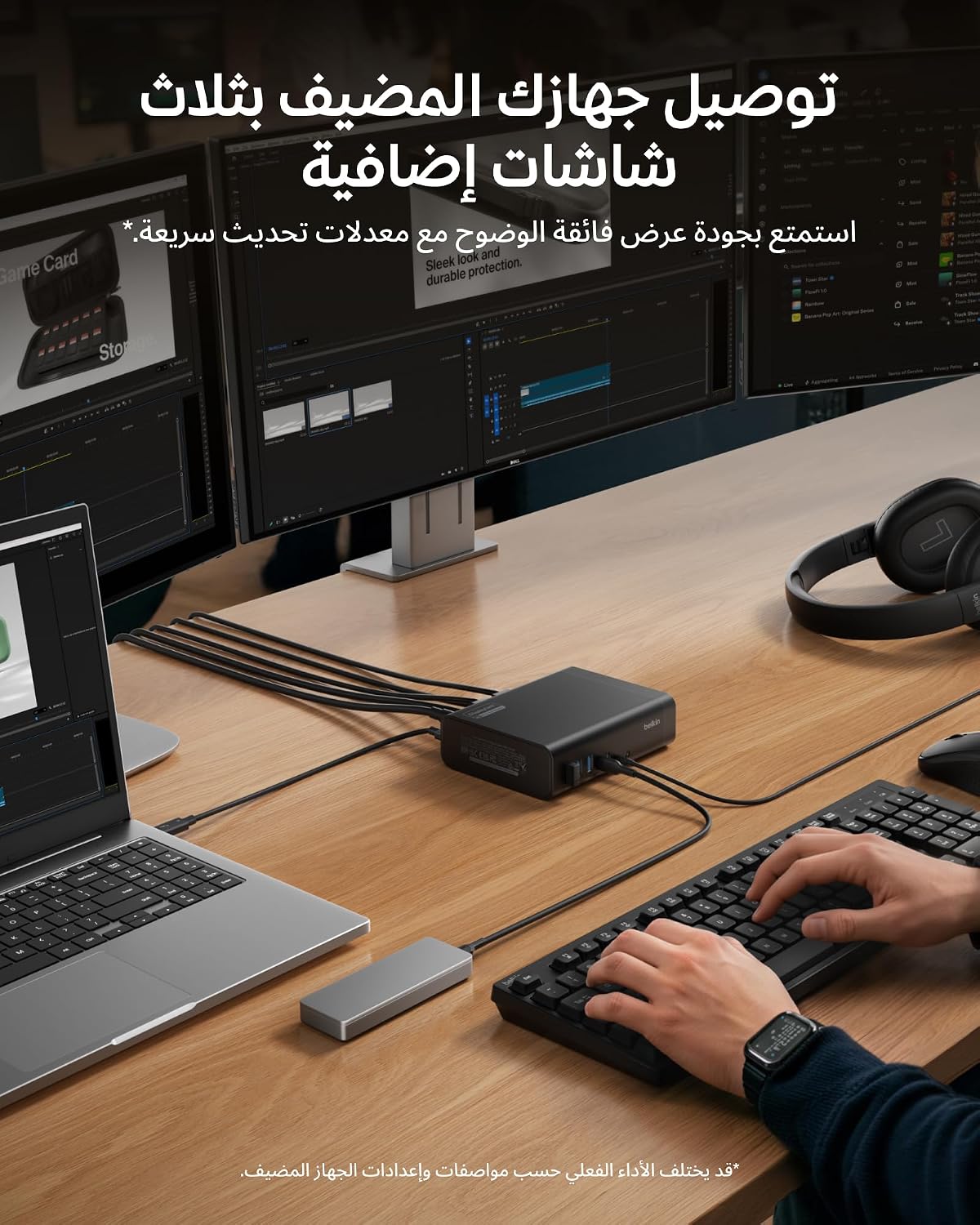 Belkin Connect 16-in-1 Docking Station 140W, Triple Display USB C Dock with 4K@60Hz Support, DisplayLink Technology, USB C Dock with 10Gbps Data Transfer, 2.5Gb Ethernet Port - Laptop Expansion Hub