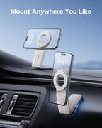 Baseus PrimeTrip Series C02 Mega Mobile Phone Holder Car Magnet for Dashboard Universal Magsafe (White) — White