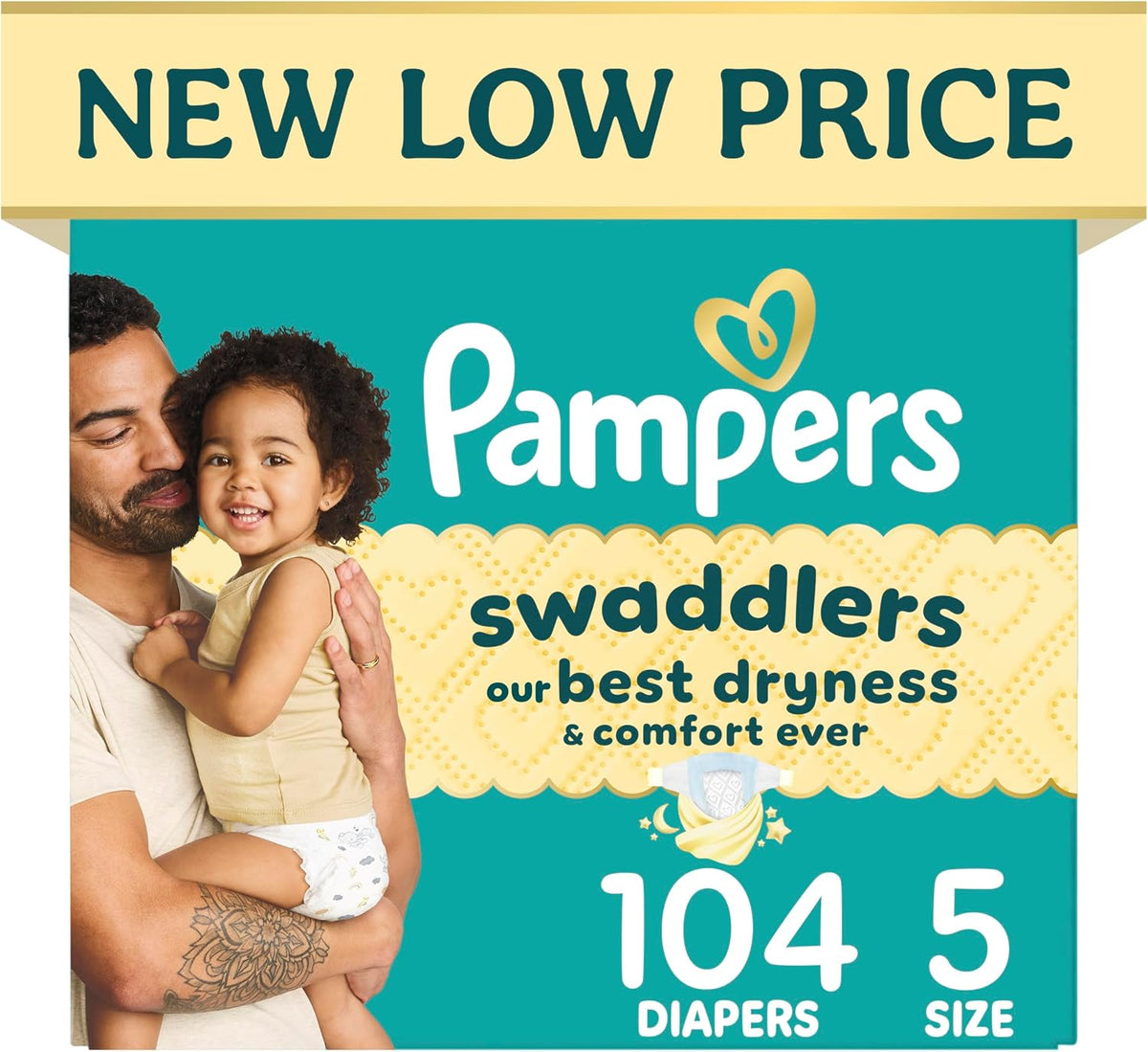 Pampers Swaddlers Diapers Size 5, 104 count - Disposable Diapers