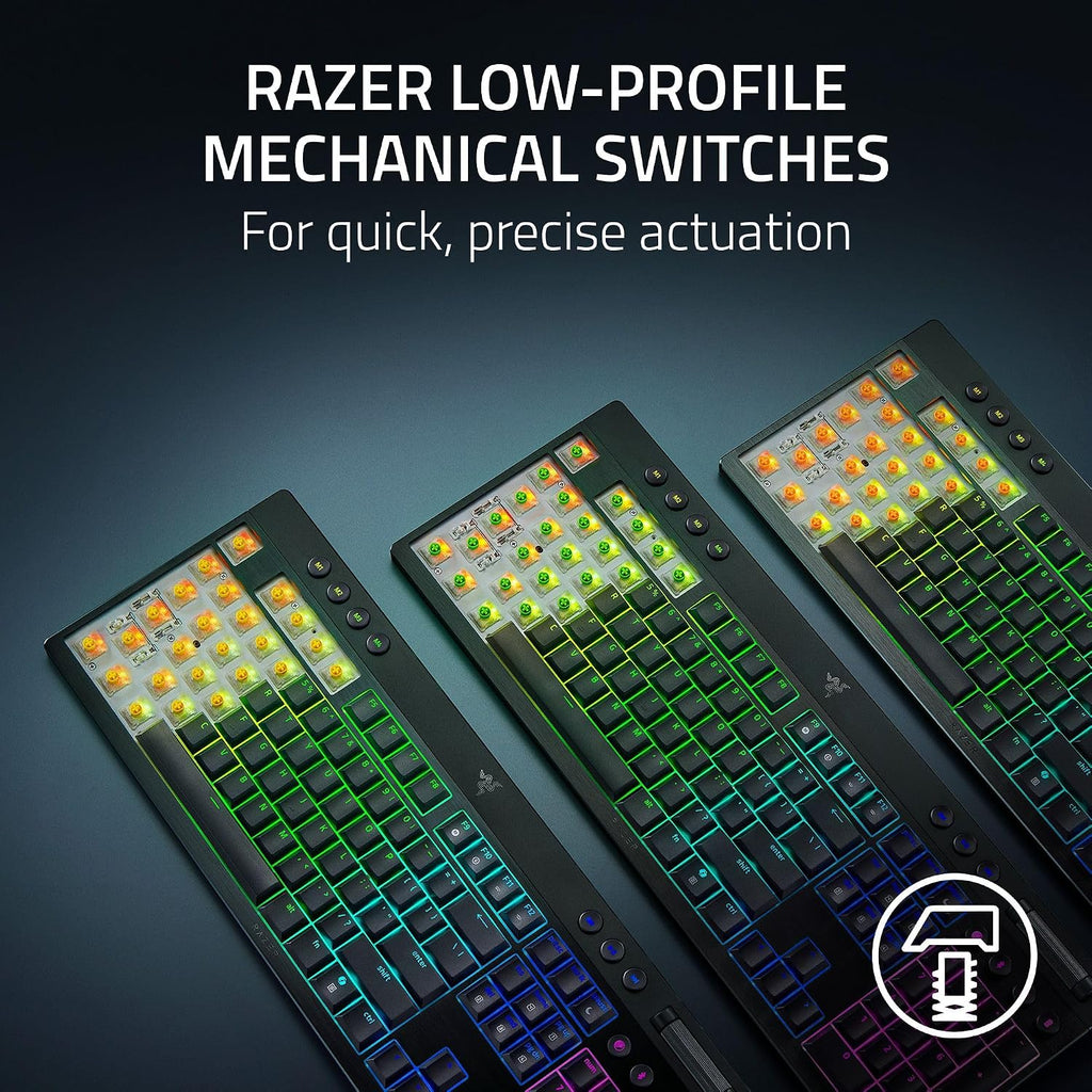 Razer BlackWidow V4 Low Profile HyperSpeed Wireless Mechanical Gaming Keyboard (Green Switch) — product image 2