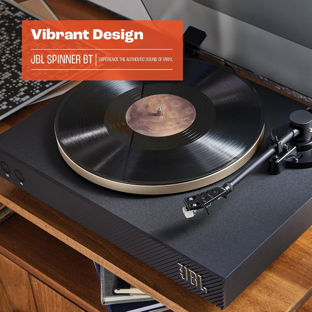 JBL Spinner BT Turntable — Black/Gold