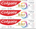 Colgate Total Active protection, toothpaste, Clean Mint, Helps stop problems before they start, 3x75ml — front product image