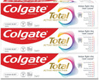 Colgate Total Active protection, toothpaste, Clean Mint, Helps stop problems before they start, 3x75ml — front product image