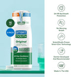 SmartMouth Original Zinc Activated Mouthwash, Fresh Mint, 16 fl oz, 3-Pack — additional product view 4