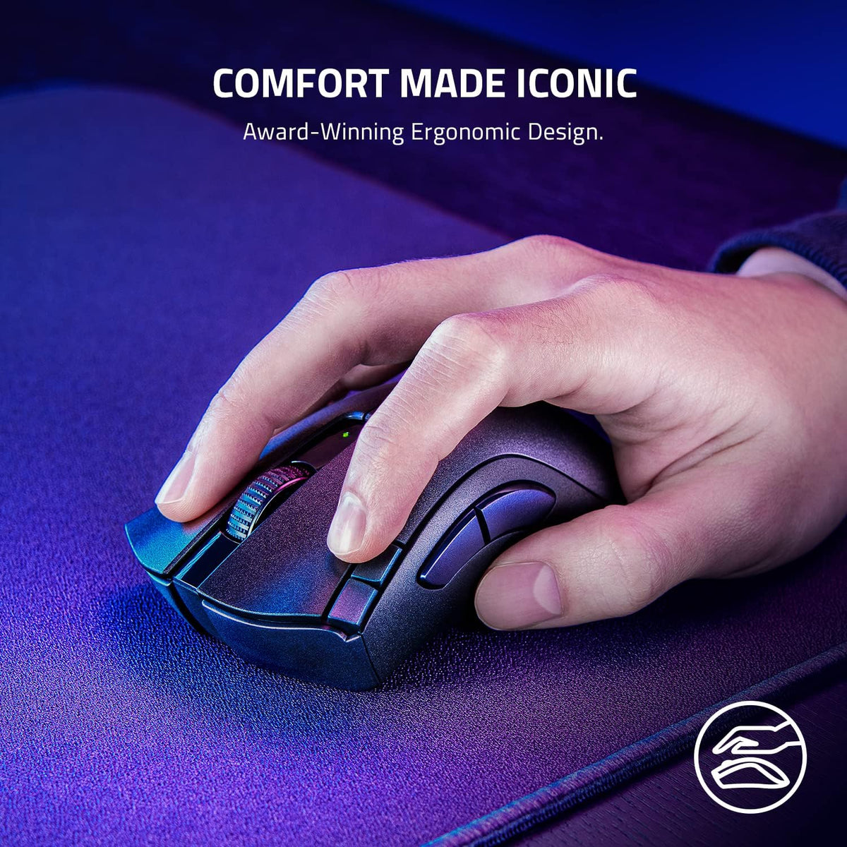 Razer DeathAdder V2 X HyperSpeed Wireless Gaming Mouse — Black — product image 2