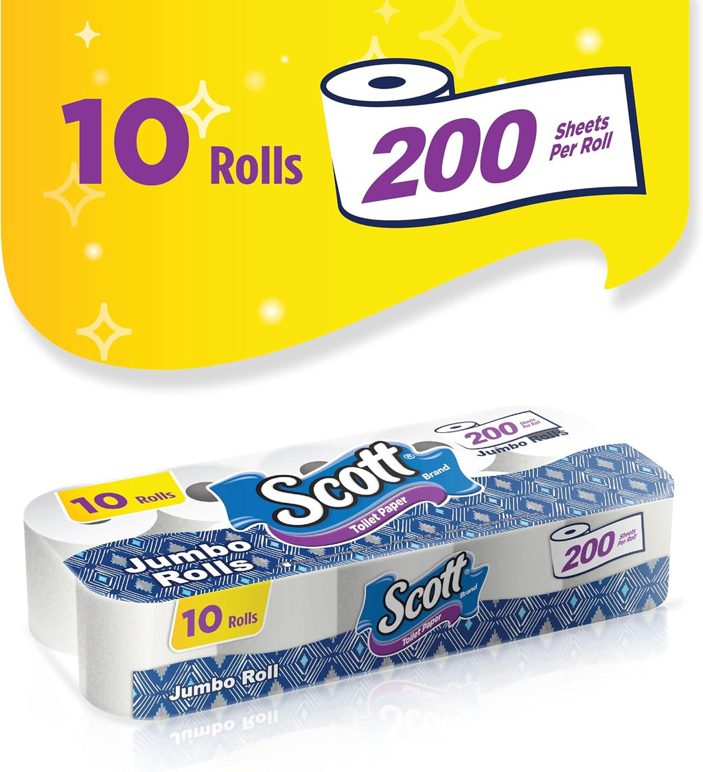Scott Toilet Paper, Super Saver, 200 Sheets, 10 Rolls — additional view 2