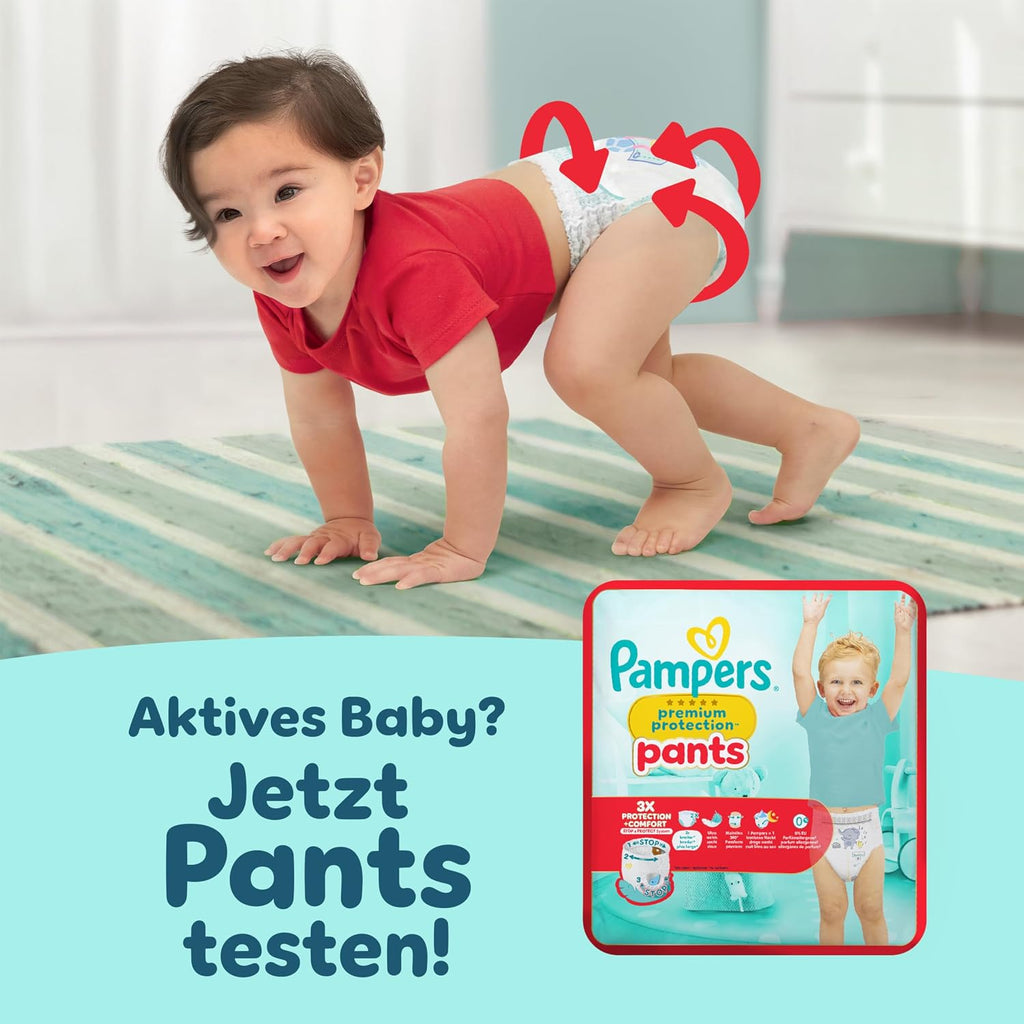 Pampers Premium Protection Size 6, x144 Nappies, 13kg+, Our N°1 for Comfort & Protection for Sensitive Skin