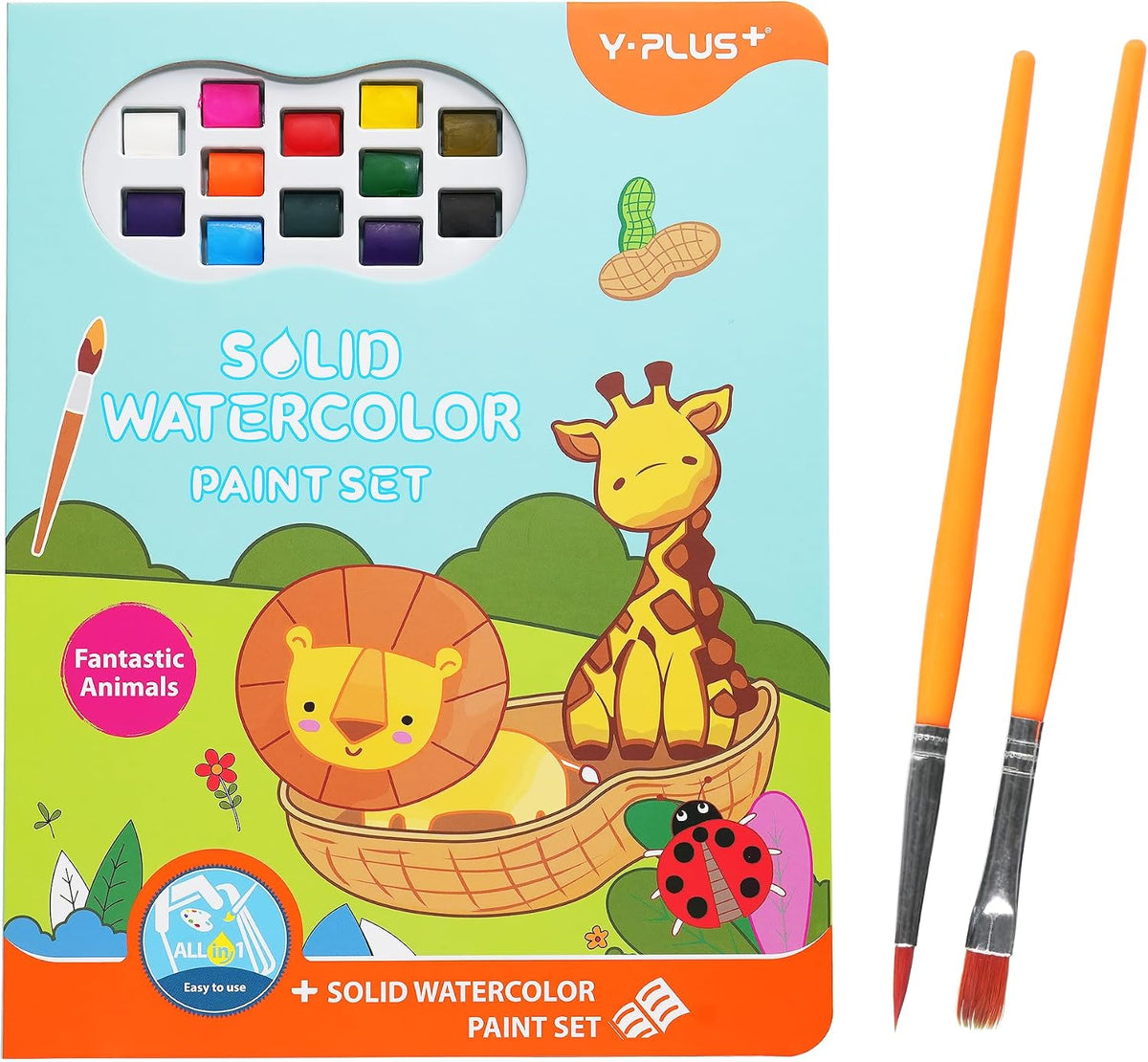 YPLUS Paint with Water Activity Books — All-in-One Painting Set