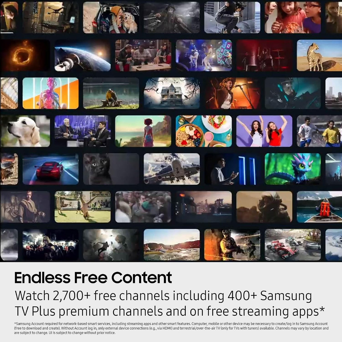 Samsung 85-Inch Class Crystal UHD U8000F 4K Smart TV (2025 Model) Endless Free Content, Crystal Processor 4K, MetalStream Design, Knox Security, Alexa Built-in