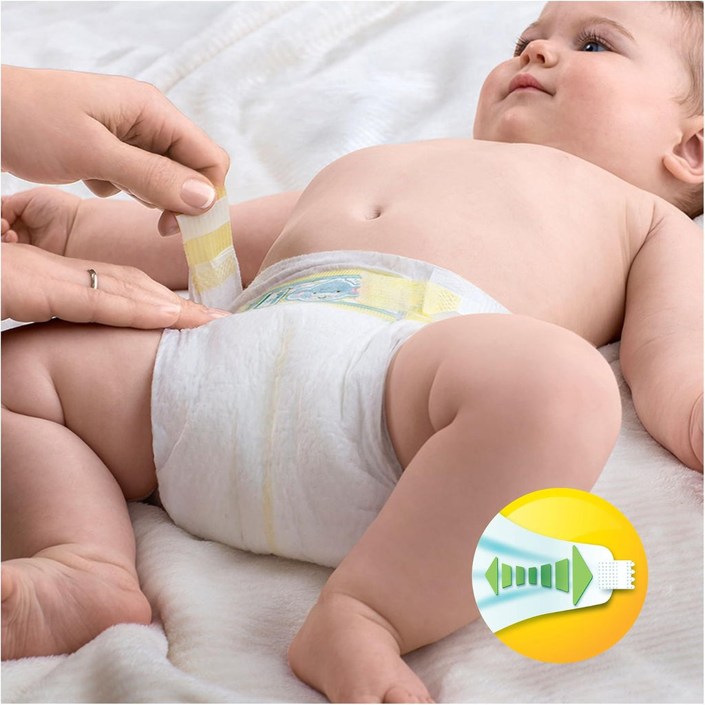 Pampers Premium Protection Size 1 Newborn (2-5 kg/4-11 lb Carrying Pack, 4 Pack (4 Packs of 22)