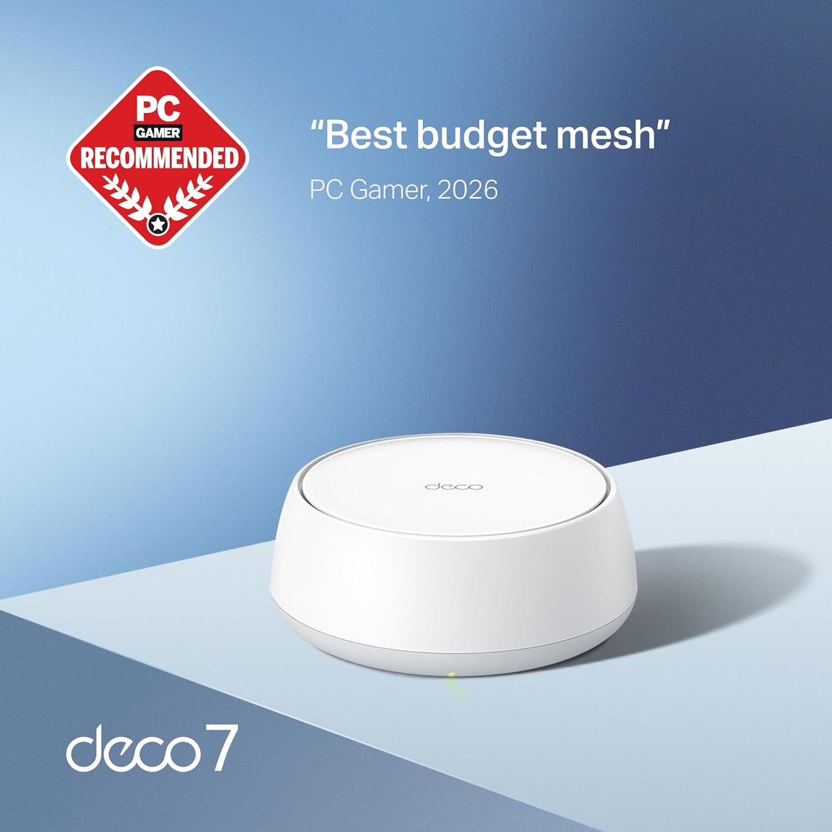 TP-Link Dual-Band BE5000 WiFi 7 Mesh Wi-Fi Router (Deco BE25) | 4-Stream 5 Gbps | 240 Mhz Channels | Covers up to 2,600 Sq.Ft | 2X 2.5G Ports Wired Backhaul | VPN,MLO, AI-Roaming, HomeShield (1-Pack)