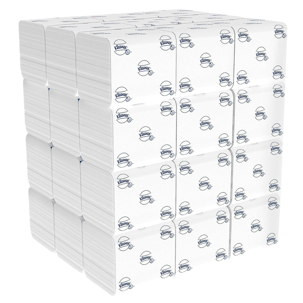 Kleenex® Folded Toilet Tissue – 2-Ply Soft & Comfortable Bulk Toilet Paper for Hygienic (7,200 Sheets Total) — front product image