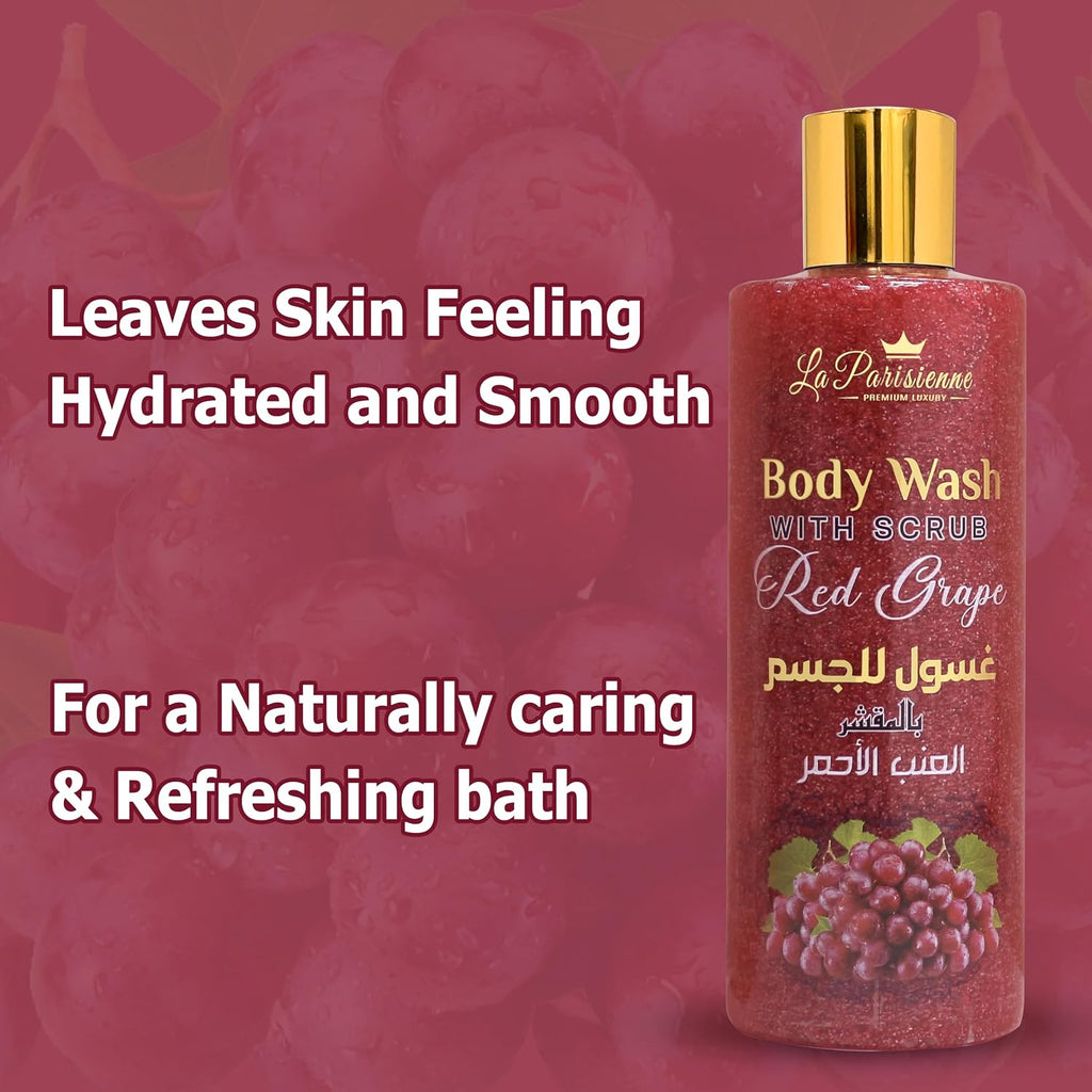 ECOLYTE+ Body Wash Scrub La Parisienne Premium (Red Grape, 500 ml) — additional view 5