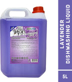 ECOLYTE+ Dishwashing Liquid Soap, Platinum Antibacterial Detergent & Perfect Shine (Lavender, 5 Liter) — additional view 3