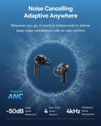 Baseus Bass BP1 Pro Noise-Cancelling Earbuds — Black