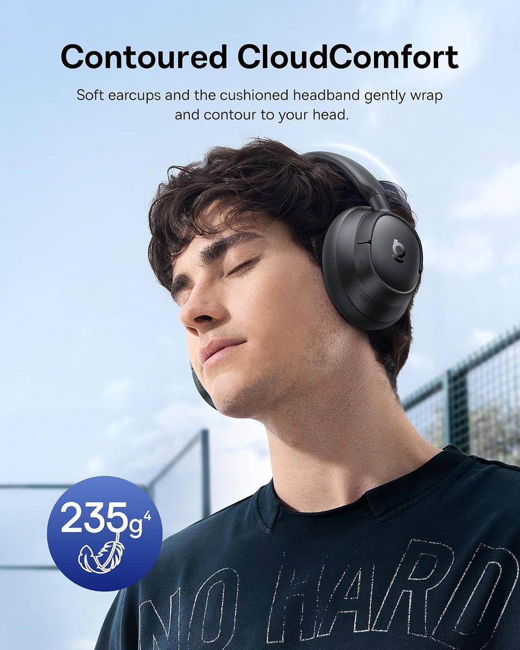 Baseus Bass BH1 NC Noise-Cancelling Headphones — Black