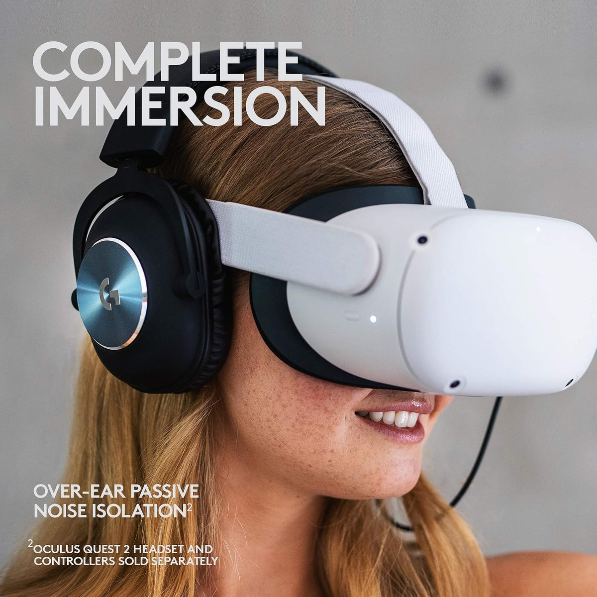Logitech G PRO Gaming Headset for Oculus Quest 2 — Black