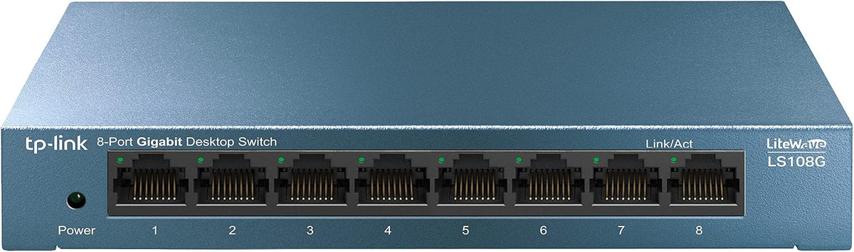 TP-Link LS108G | 8 Port Gigabit Ethernet Network Switch, Ethernet Splitter | Plug & Play