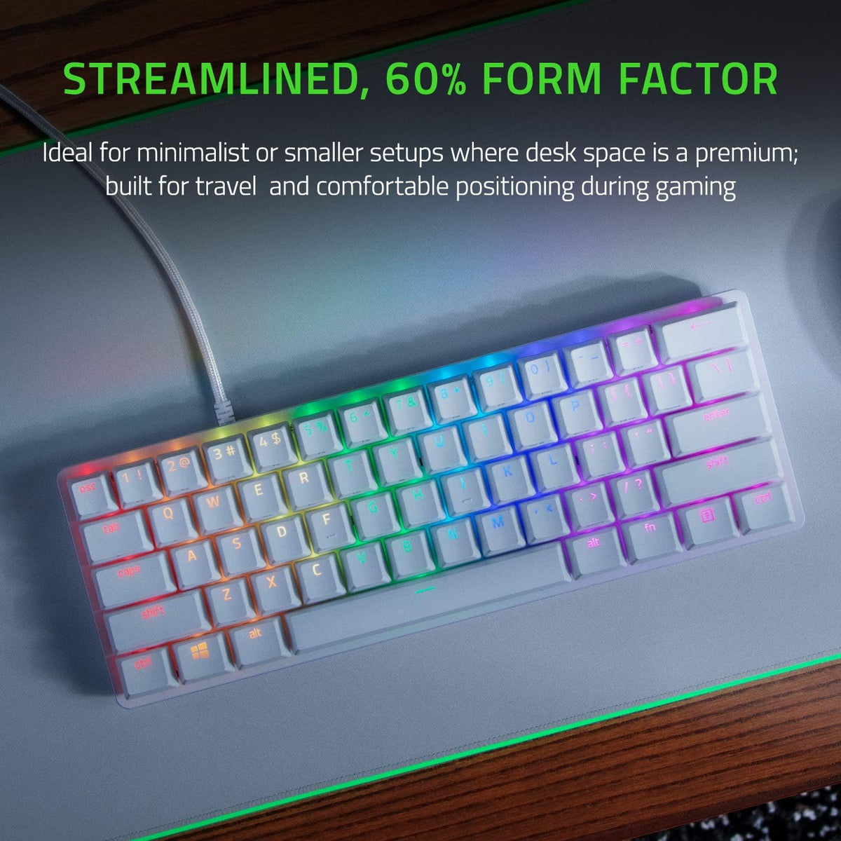 Razer Huntsman Mini Linear Optical Switches(Red) — Mercury White — product image 2