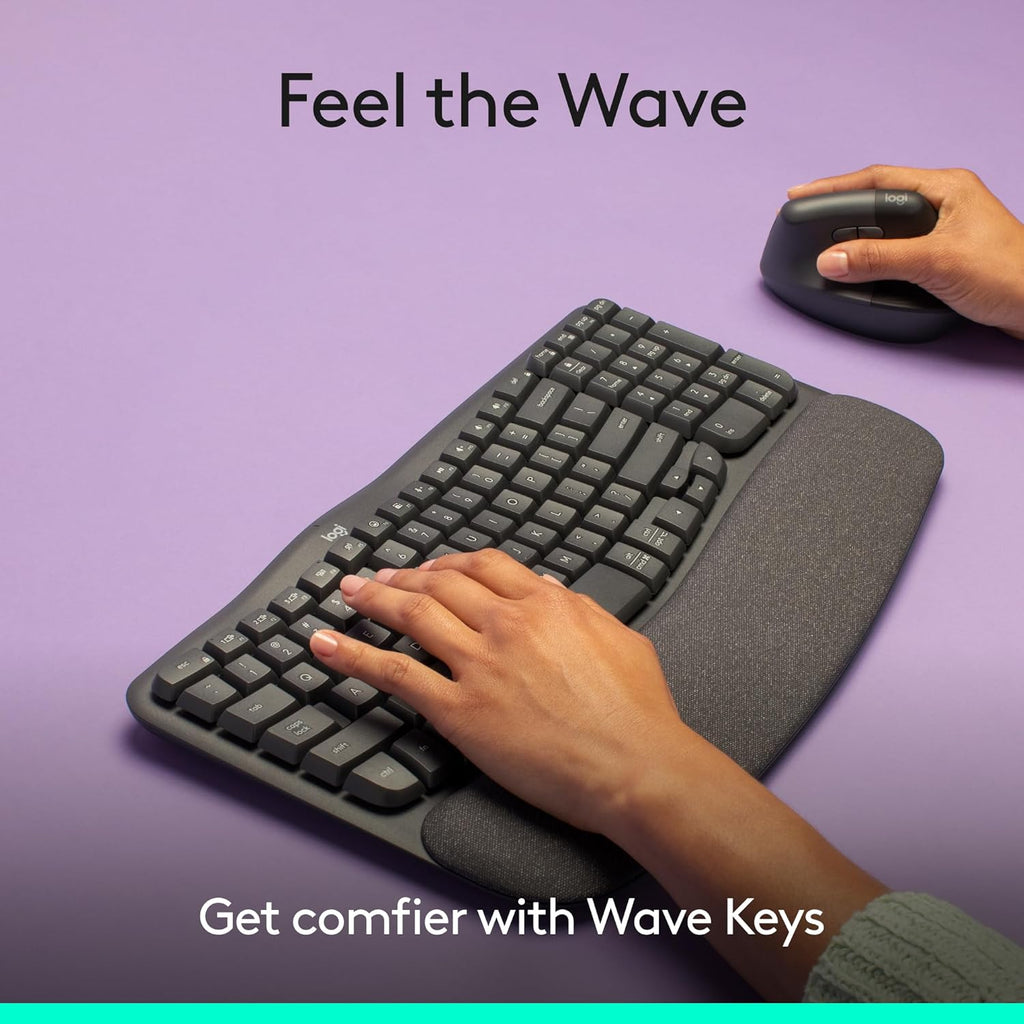 Logitech Wave Keys Keyboard — Graphite