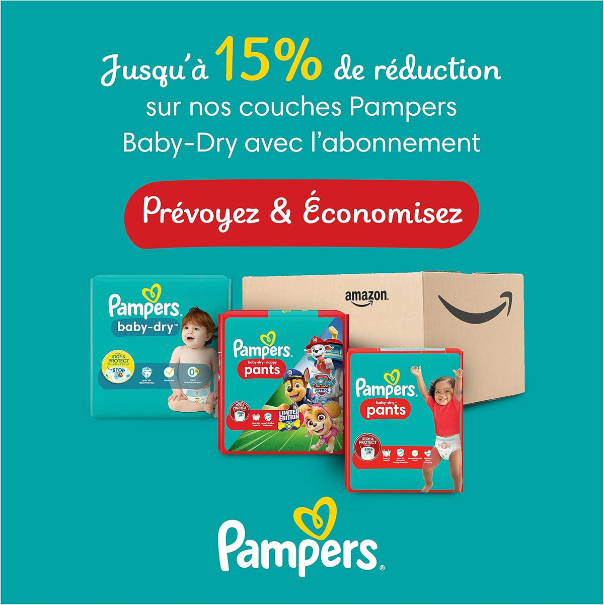 Pampers Night Nappies Pants Size 5 (12 kg-17 kg) Baby-Dry, Monthly Box, Nappy Panties Provide Additional Protection for the All Night, 160 Nappies