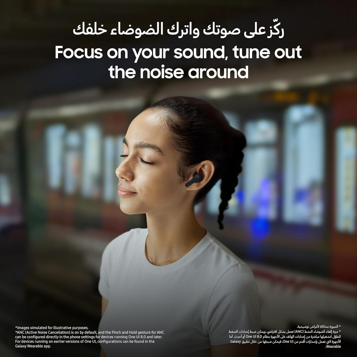 Samsung Galaxy Buds3 FE, Wireless Earbuds, Gray, Blade Design, Balanced Sound, 360 Audio, Active Noise Cancelling & Clear Call (UAE Version)