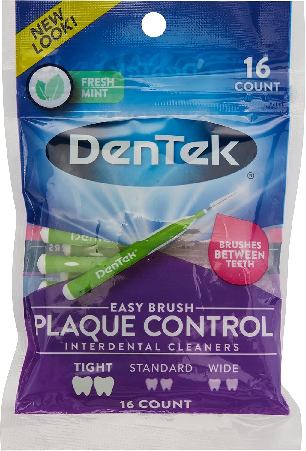 Dentek Easy Brush Cleaners Extra Tight Spaces 16 Count — front product image