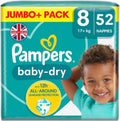 Pampers Baby Dry Size 8 x52