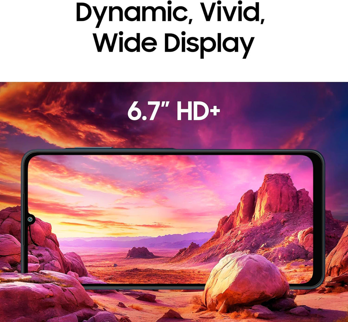 Samsung Galaxy A06 LTE (Black, 4GB RAM, 64GB Storage) | 50MP Dual Camera | 4 Gen OS Upgrades | IP54 Rating | Voice Focus | International Version