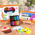 YPLUS Peanut-Shaped Crayons — 12 Colours