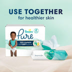 Pampers Pure Protection Diapers - Size 4, 58 Count, Hypoallergenic Premium Disposable Baby Diapers (Packaging May Vary)
