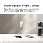 Belkin BoostCharge 60W Dual USB-C plug with PPS, Fast Charger USB-C