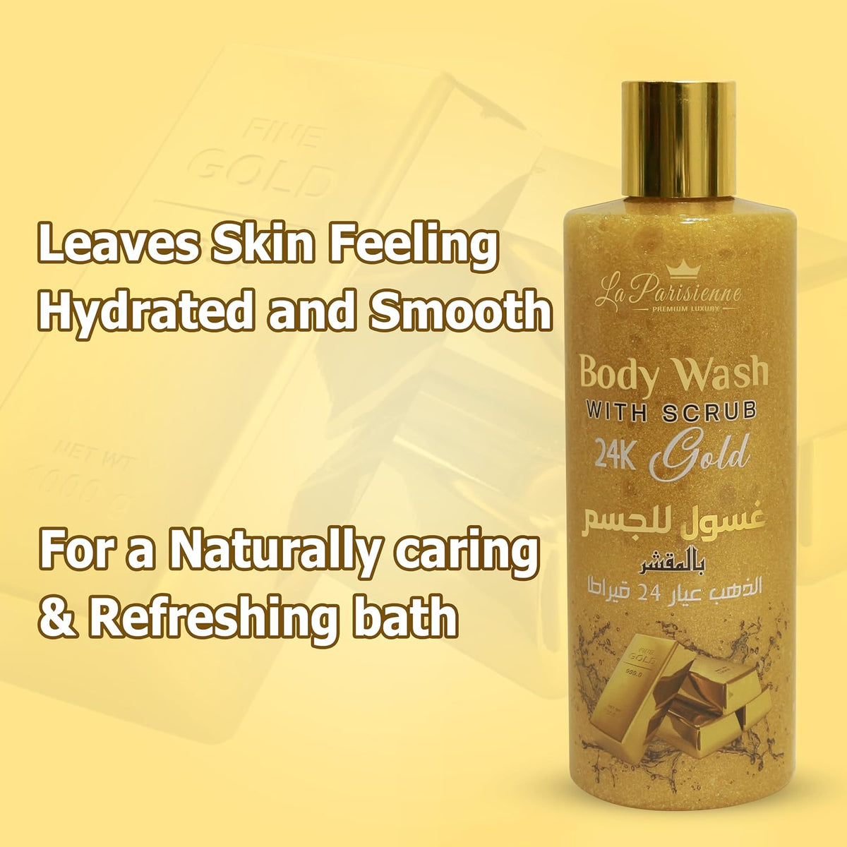 ECOLYTE+ Body Wash Scrub La Parisienne Premium (24K Gold, 500 ml) — additional view 5