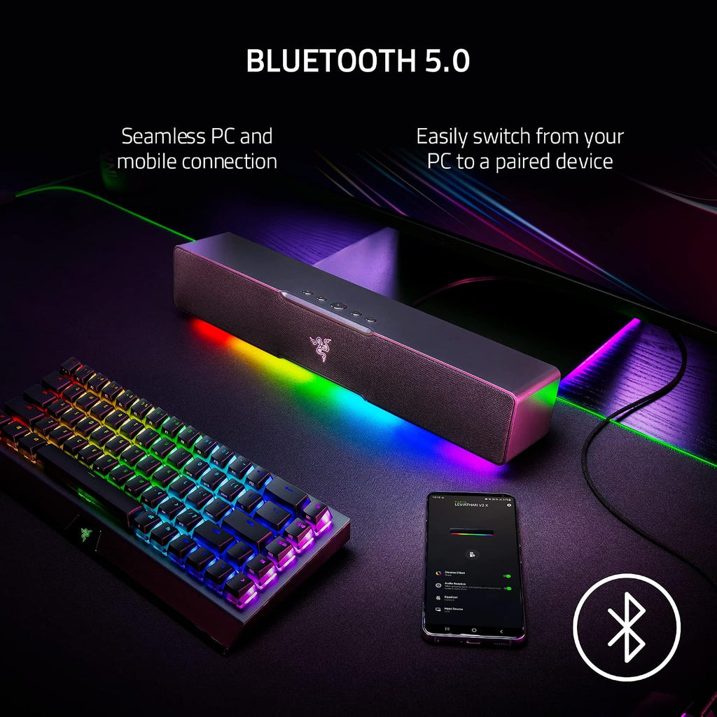 Razer Leviathan V2 X PC Gaming Soundbar — Black — product image 6