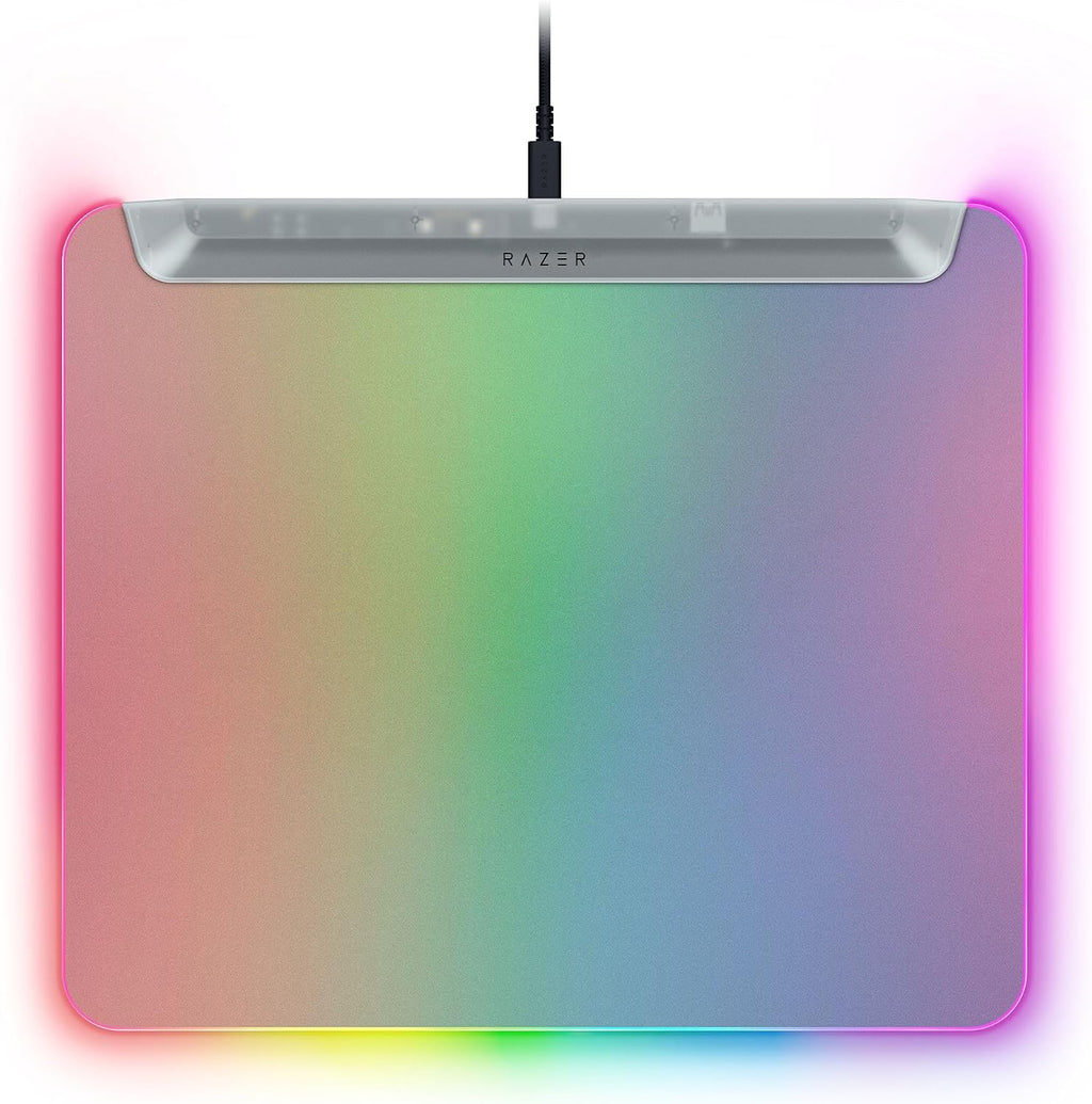 Razer Firefly V2 Pro Fully Illuminated RGB Gaming Mouse Mat — Phantom White Edition — main product image