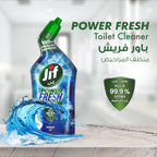 JIF Power Fresh Toilet Cleaner Liquid, Aqua, 100% Limescale Remover, Kills 99.9% Germs, 500ml — additional product view 3