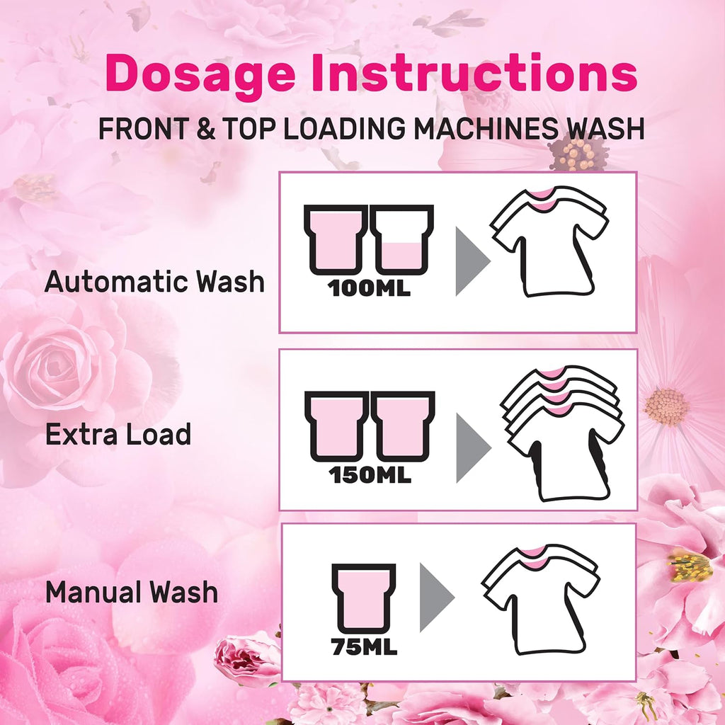 ECOLYTE+ Fabric Softener - Enhances Softness and Freshness (Royal Roses, 2 Liter) — additional view 7