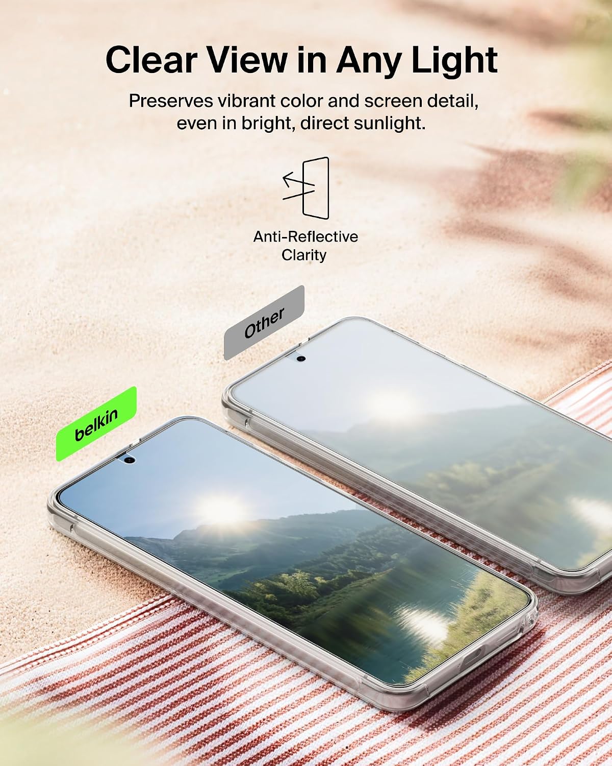 Belkin ScreenForce Titan Protective Bundle for Samsung Galaxy S26+ with Scratch Resistant Screen Protector, Shockproof Phone Case and Anti-Reflective Camera Lens Protector - 4M Drop Protection