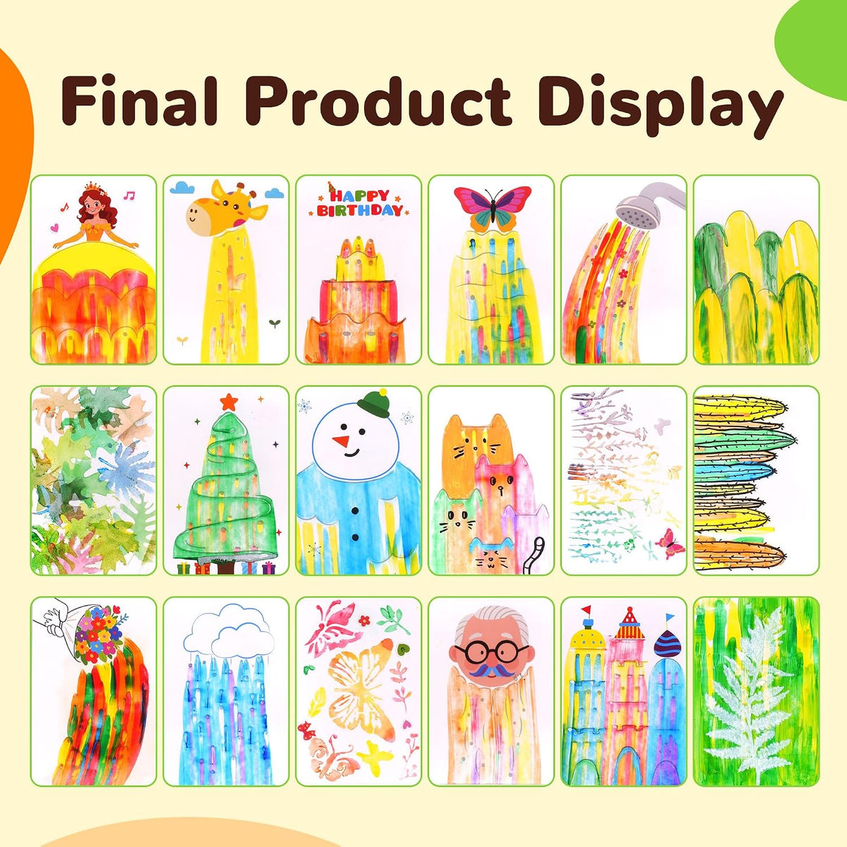 YPLUS Rainbow Scratch Art Activity Set — Scratch & Rubbing Art