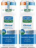 SmartMouth Clinical Zinc Activated Mouthwash, Clean Mint, 16 fl oz, 2-Pack — front product image