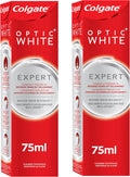 Colgate Optic White Expert Whitening Toothpaste, 2x75ml, 2 Pack — front product image