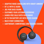 JBL Tune 670NC Wireless Noise Cancelling Headphones — White