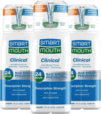 SmartMouth Clinical Zinc Activated Mouthwash, Clean Mint, 16 fl oz, 3-Pack — front product image