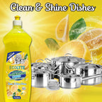 ECOLYTE+ Dishwashing Liquid Soap, Platinum Antibacterial Detergent & Perfect Shine (Lemon, 1 Liter) — additional view 5
