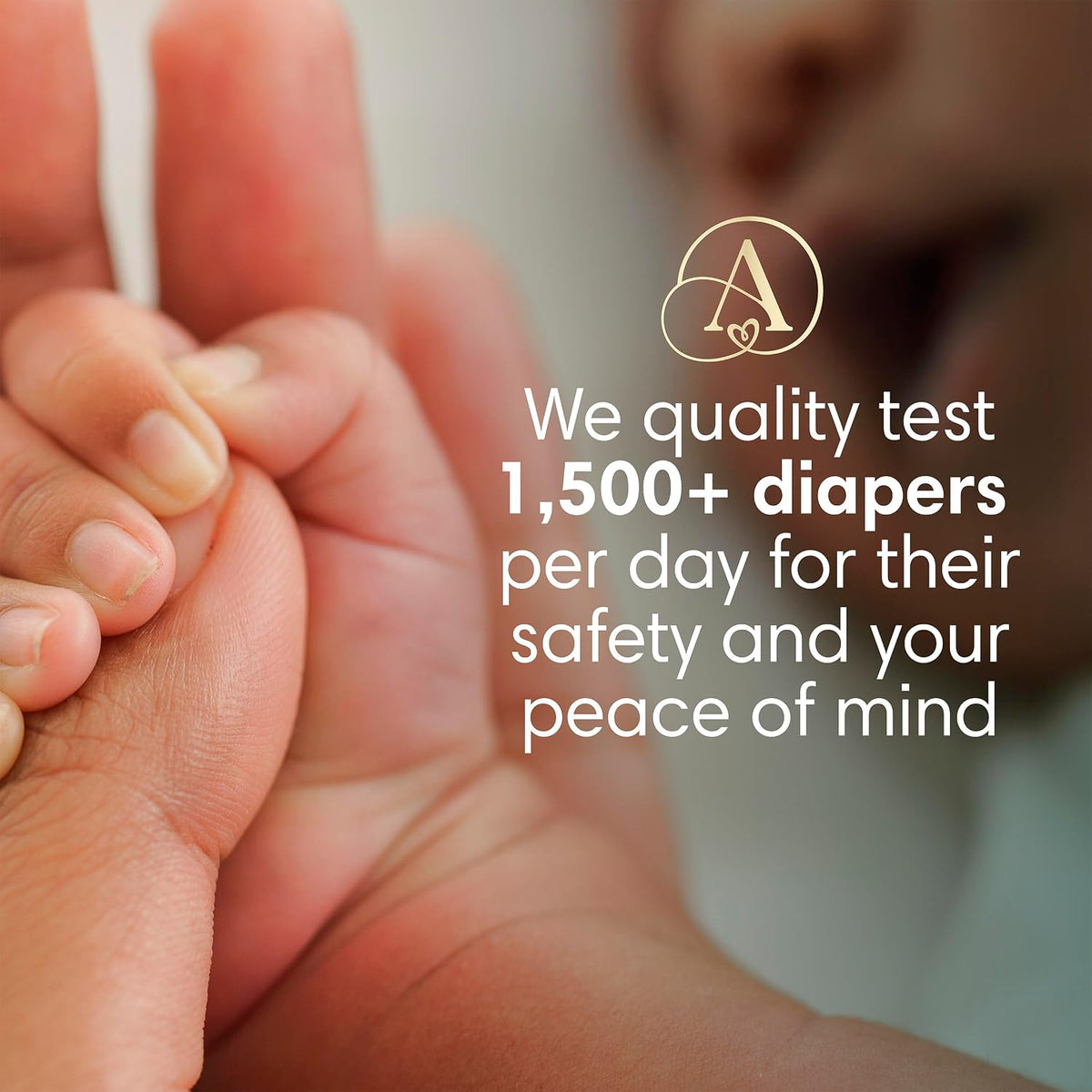 Pampers Amore, Size 3 (13-26 lbs), 66 Count, Our Best Diaper – Hypoallergenic & Fragrance Free, Up to 100% Leakproof, Soft as Cashmere