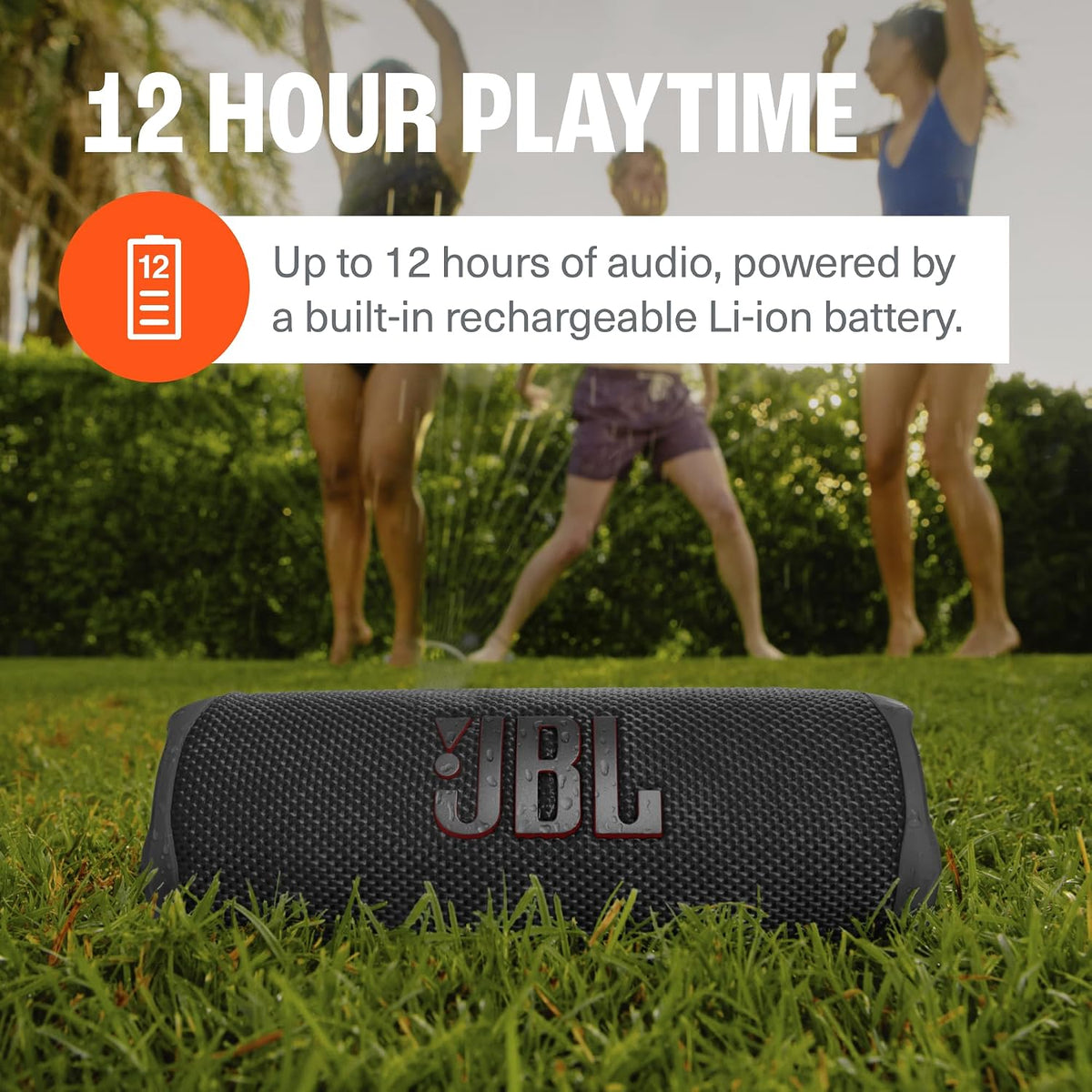 JBL Flip 6 with divvi Hardshell Case — Grey