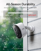 Baseus N1 Add-On Wireless Outdoor Security Camera 2K — Requires Base Station — White