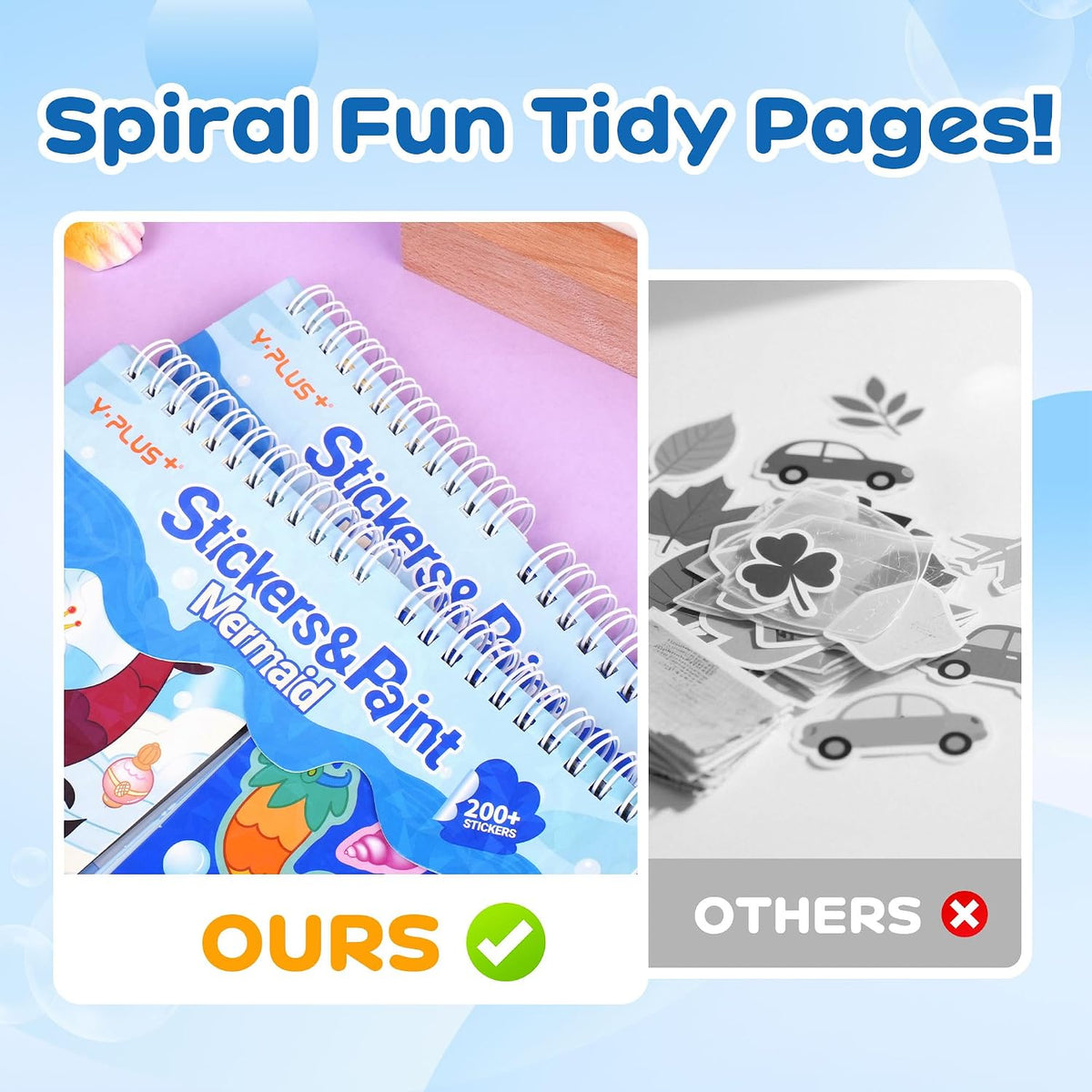 YPLUS Sticker & Paint Activity Book — Mermaid